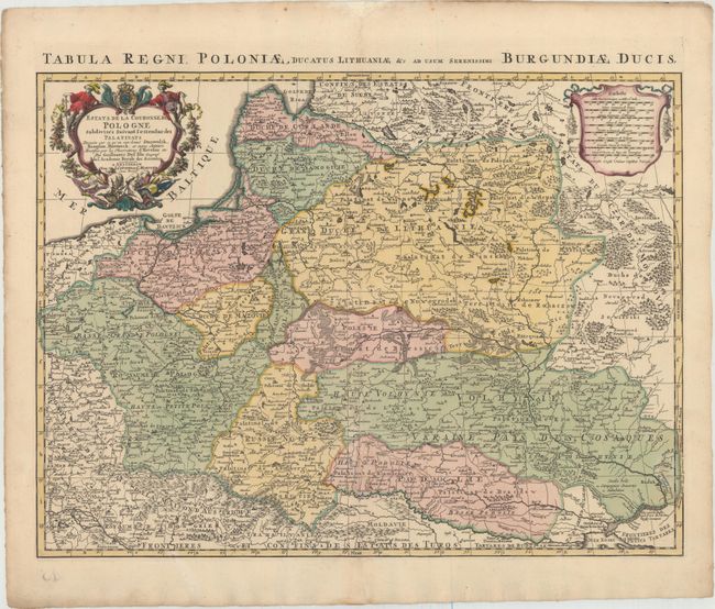 Estats de la Couronne de Pologne Subdivises Suivant l'Estendue des Palatinats Dressee sur ce qu' en ont Donne Starovolsk...