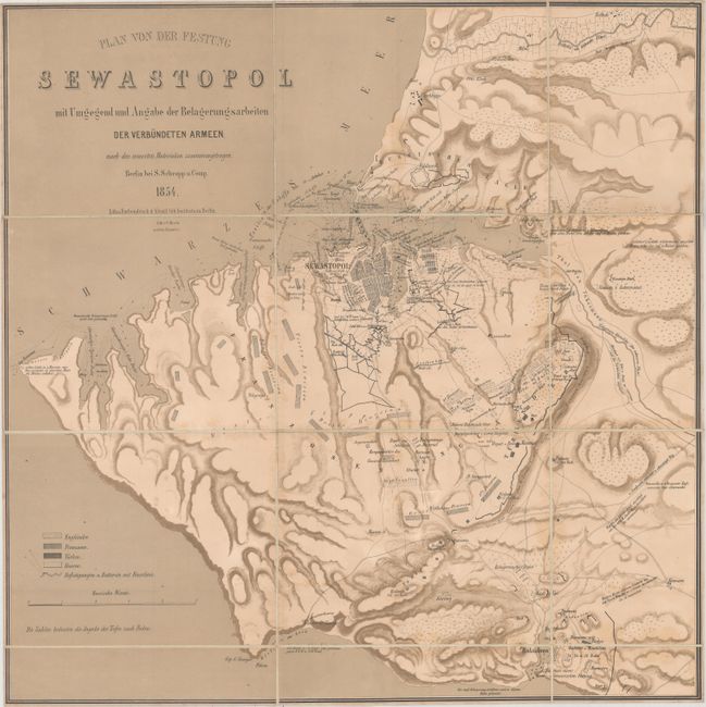 Plan von der Festung Sewastopol... [together with] Special-Karte der Halbinsel Krymm