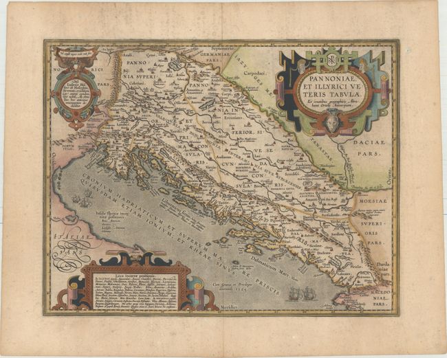 Pannoniae, et Illyrici Veteris Tabula