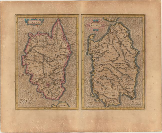Corsica [on sheet with] Sardinia