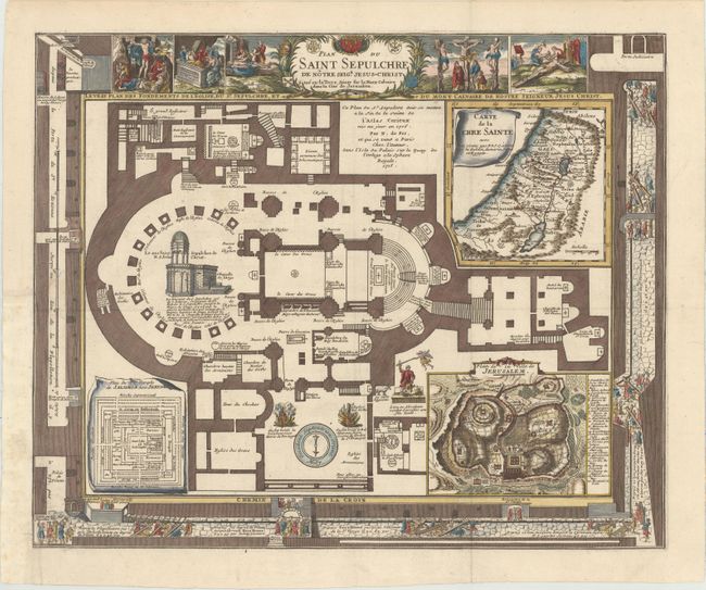 Plan du Saint Sepulchre de Notre Seigr. Jesus-Christ Situe en la Terre Sainte sur le Mont-Calvaire dans la Cite de Jerusalem