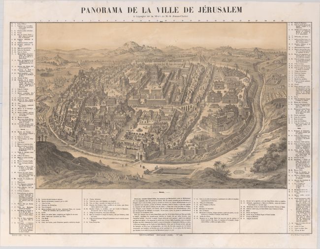 Panorama de la Ville de Jerusalem a l'Epoque de la Mort de N.S. Jesus-Christ
