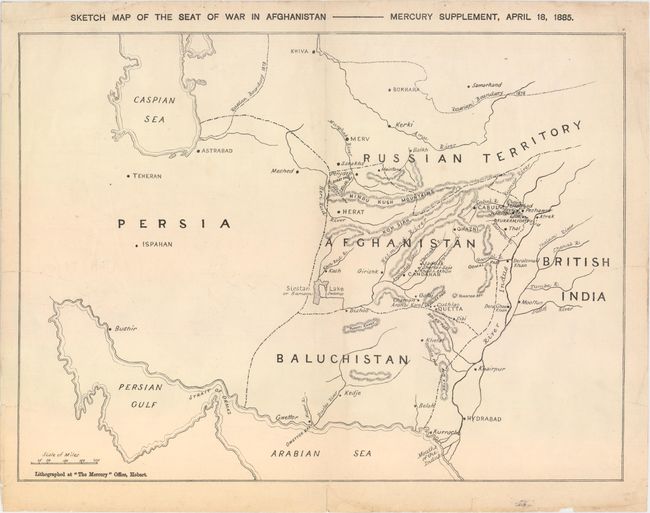 Sketch Map of the Seat of War in Afghanistan