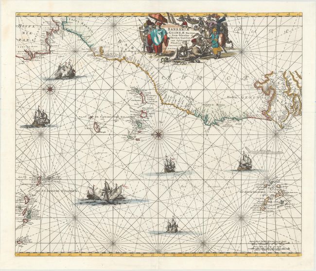 Barbariae et Guineae Maritimi a Freto Gibraltar ad Fluvium Gambiae cum Insulis Salfis Flandricis et Canaricis