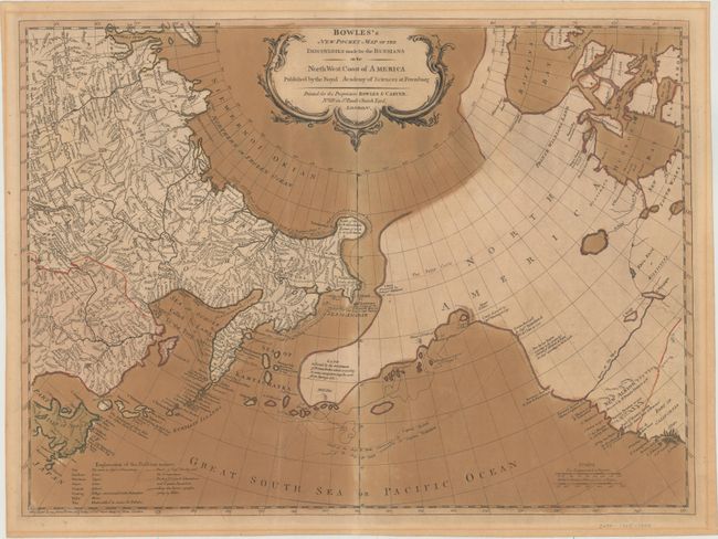 Bowles's New Pocket Map of the Discoveries Made by the Russians on the North West Coast of America...