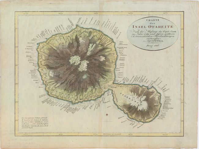 Charte der Insel Otaheite nach der Messung des Capit. Cook im Jahre 1769...