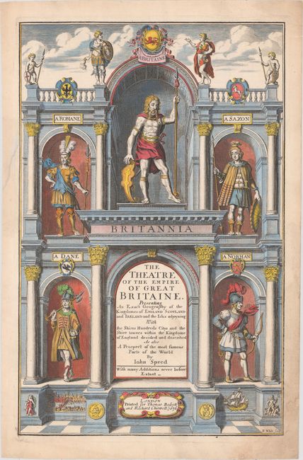 [Title Page and Frontispiece] The Theatre of the Empire of Great Britaine