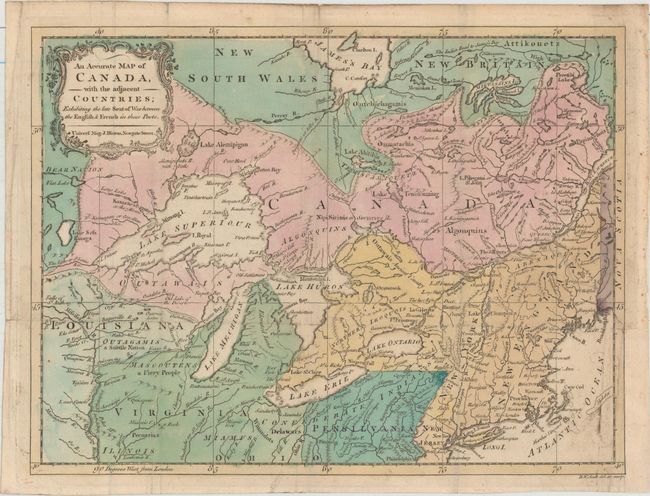 An Accurate Map of Canada, with the Adjacent Countries; Exhibiting the Late Seat of War Between the English & French in These Parts [together with] An Accurate Map of the Present Seat of War, Between Great-Britain and Her Colonies in North America