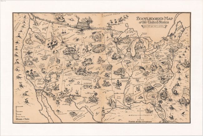 Bootlegger's Map of the United States