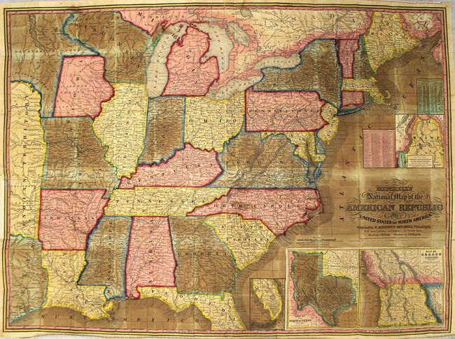 Mitchell's National Map of the American Republic or United States of North America