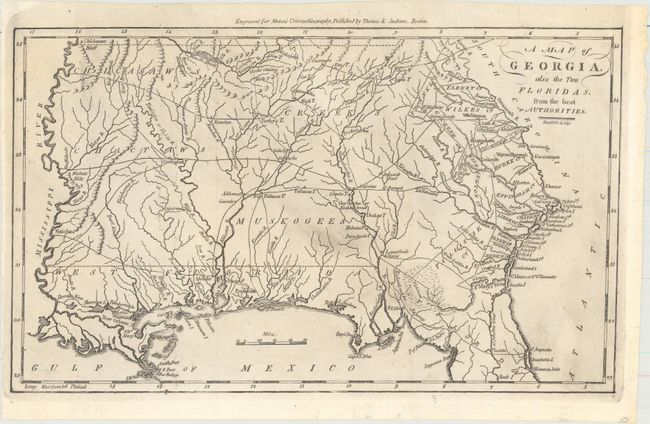 A Map of Georgia, Also the Two Floridas, from the Best Authorities