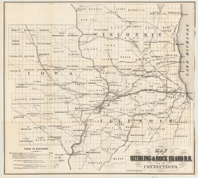 Map of the Sterling & Rock Island R.R. and Its Connections