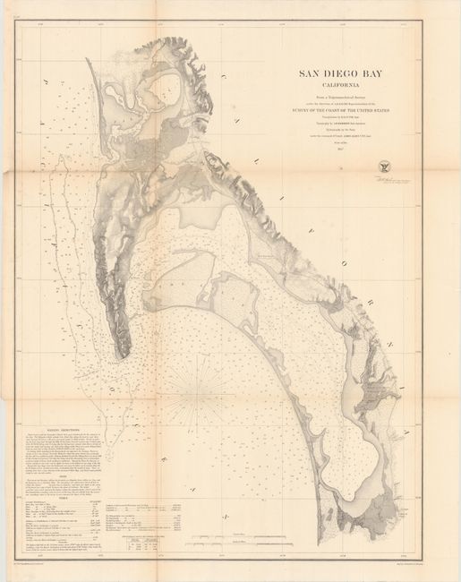 San Diego Bay California from a Trigonometrical Survey...