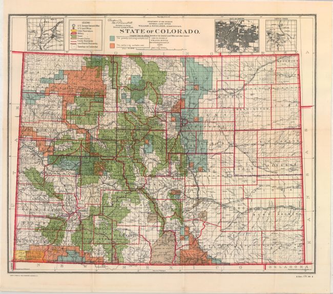 State of Colorado. Compiled from the Official Records of the General Land Office and Other Sources...