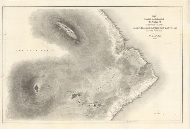 Map of Part of the Island of Hawaii Sandwich Islands Shewing the Craters and Eruption of May and June 1840