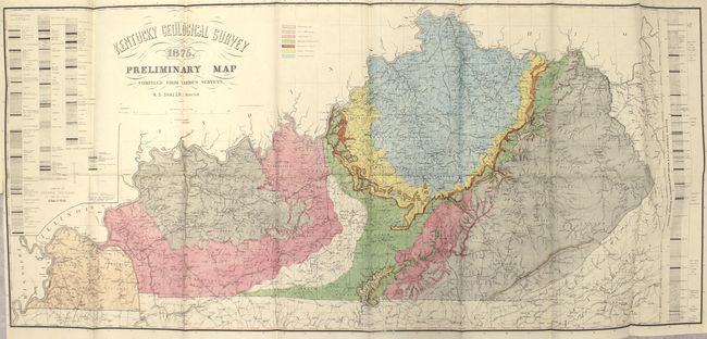 Kentucky Geological Survey Preliminary Map... [bound in] A General Account of the Commonwealth of Kentucky; Prepared by the Geological Survey of the Commonwealth, for the Centennial Exhibition at Philadelphia