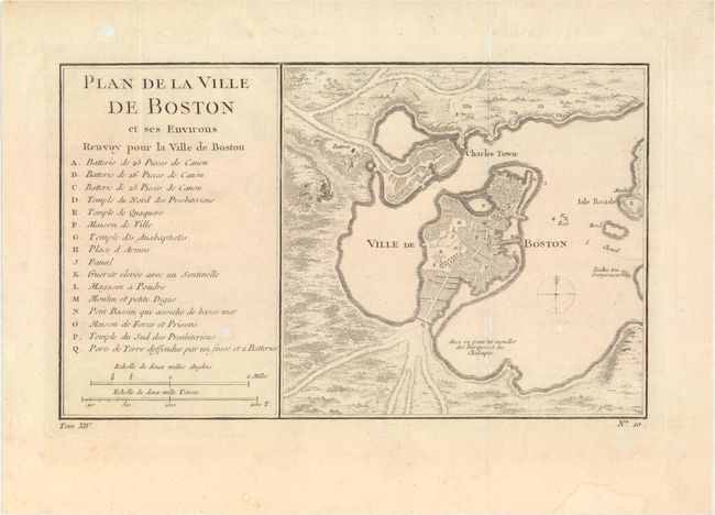 Plan de la Ville de Boston et ses Environs