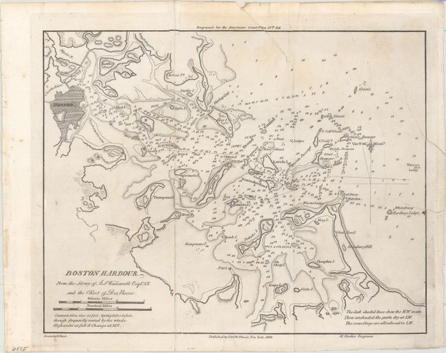 Boston Harbour from the Survey of A. S. Wadsworth Esq. U.S.N. and the Chart of Des Barres