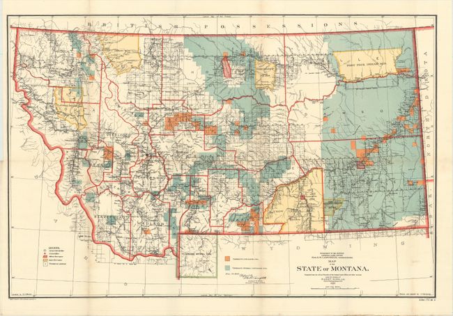 Map of the State of Montana