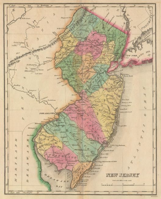 Geographical, Statistical, and Historical Map of New Jersey