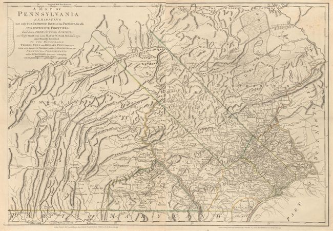 A Map of Pennsylvania Exhibiting Not Only the Improved Parts of that Province, but Also Its Extensive Frontiers