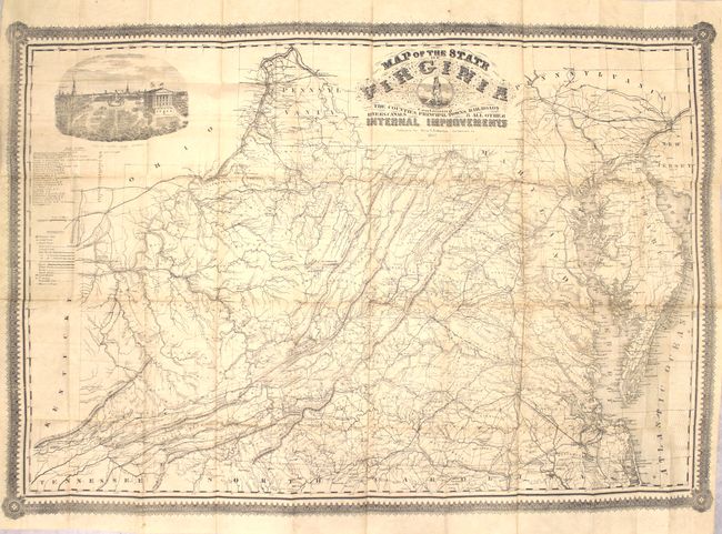 Map of the State of Virginia Containing the Counties, Principal Towns, Railroads, Rivers, Canals & all Other Internal Improvements