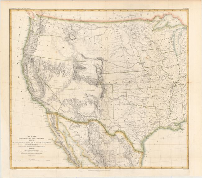 Map of the United States and their Territories Between the Mississippi and the Pacific Ocean and Part of Mexico Compiled from Surveys