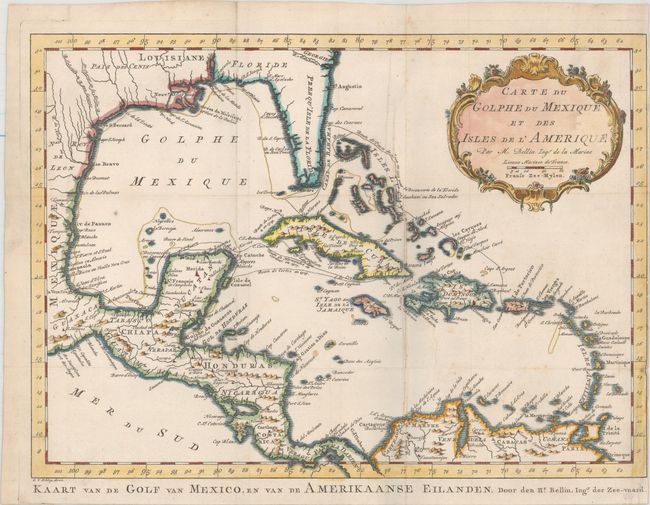 Carte du Golphe du Mexique et des Isles de l'Amerique