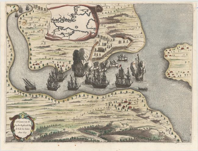 T'Neemen van de Suyker Prysen inde Bay de Tode los Santos Anno 1627