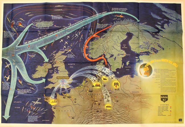 Nav War Map No. 3 - World War 2 in the North Sea Area