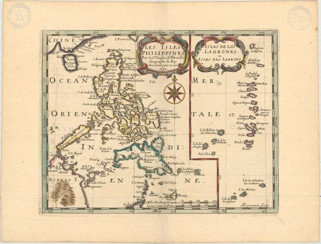 Les Isles Philippines [on sheet with] Islas de los Ladrones ou Isles des Larrons