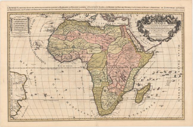 L'Afrique Divisee Suivant l'Estendue de Ses Principales Parties ou sont Distingues les uns des Autres...