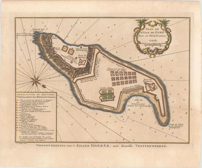 Plan de l'Isle de Gore avec Ses Fortifications
