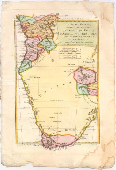 La Basse Guinee, Contenant les Royaumes de Loango, de Congo, d'Angola et de Benguela; avec la Cafrerie Occidentale et la Meridionale, ou le Pays des Hottentots