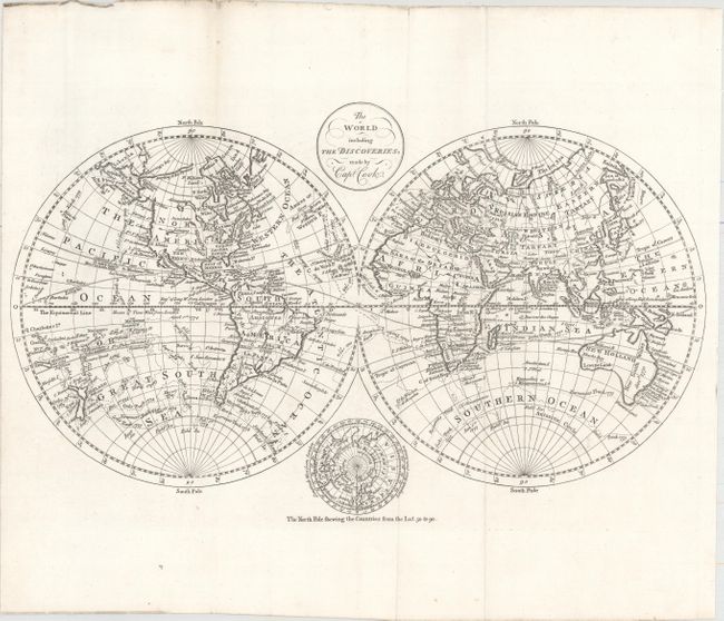 The World Including the Discoveries, Made by Capt. Cook