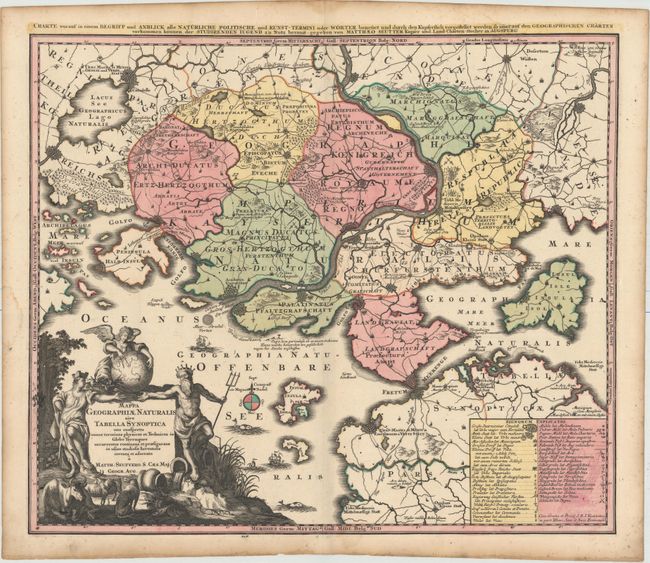 Mappa Geographiae Naturalis sive Tabella Synoptica uno Conspectu Omnes Terminos Physicos et Technicos in Globo Terraqueo...