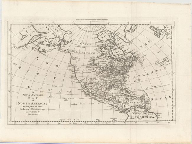 A New & Accurate Map of North America; Drawn from the Most Authentic Modern Maps and Charts