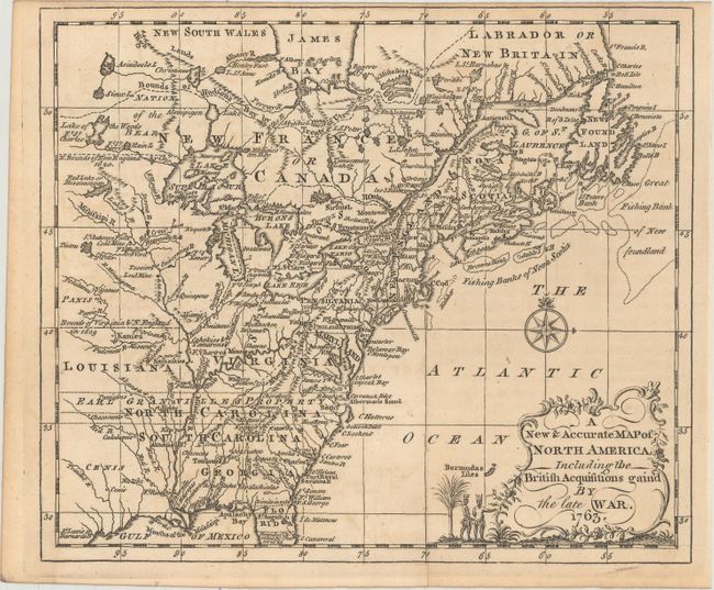 A New & Accurate Map of North America, Including the British Acquisitions Gain'd by the Late War