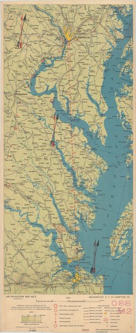 Air Navigation Map No. 4 (Experimental) Washington. D.C. to Hampton, VA.