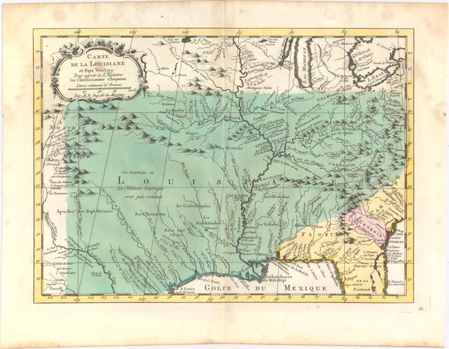 Carte de la Louisiane et Pays Voisins. Pour Servir a l'Histoire des Etablissemens Europeens