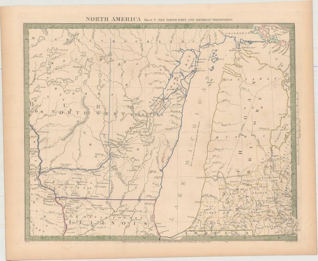 North America Sheet V The North West and Michigan Territories