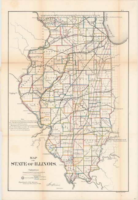 Map of the State of Illinois