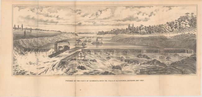 Passage of the Fleet of Gunboats over the Falls at Alexandria, Louisiana, May 1864