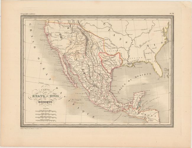 Carte des Etats-Unis du Mexique