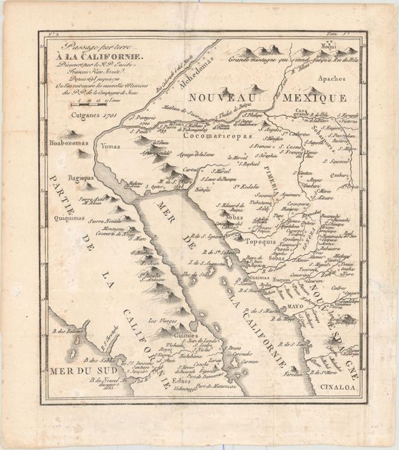 Passage par Terre a la Californie. Decouvert par le R.P. Eusebe-Francois Kino Jesuite...