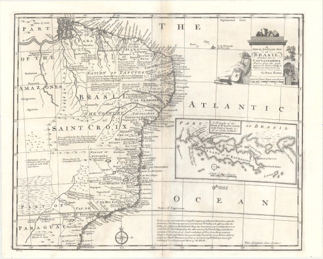 A New & Accurate Map of Brasil.  Divided into its Captainships Drawn from the Most Approved Modern Maps & Charts