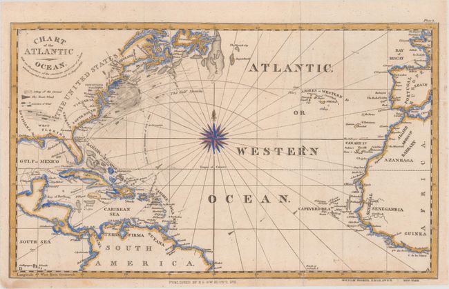 Chart of the Atlantic Ocean. With an Illustration of the Character and Rout of a Storm Which Occured on the American Coast in August 1830