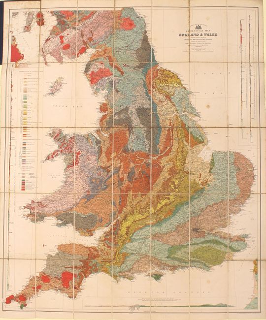 Geological Map of England & Wales Reduced Chiefly from the Ordnance and Geological Surveys...