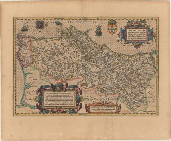 Portugalliae que olim Lusitania, Novissima et Exactissima Descriptio, Auctore Vernando Alvaro Secco, et de Integro Emendata, Anno. 1600