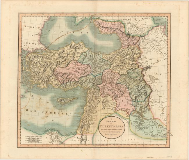 A New Map of Turkey in Asia, Divided into its Provinces